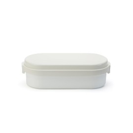 Miyoshi Seisakusho 0101-0172 GEL-COOL Lunch Box, Integrated Ice Pack, Dome L, Milk White
