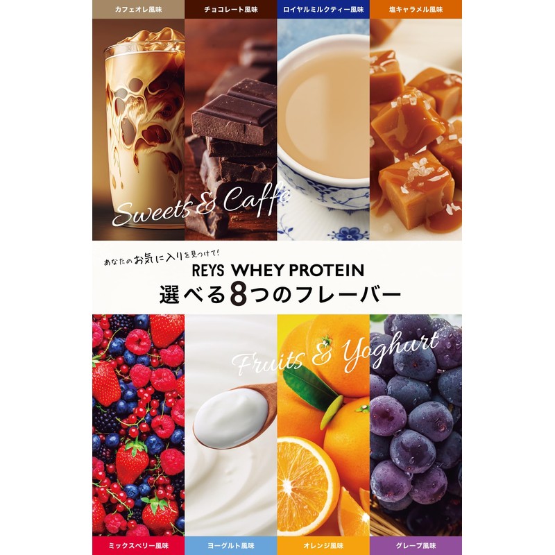 REYS レイズ ホエイ プロテイン お試し セット 個包装 30g × 4種