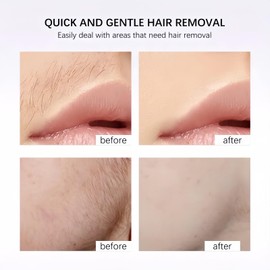 Gentle Facial Hair Removal Cream for All,Painless Depilatory Cream for Sensitive Skin,Soothing Hair Remover for Face,Upper Lip Hair Remover,Moisturizing Body & Face Hair Removal Cream for Woman