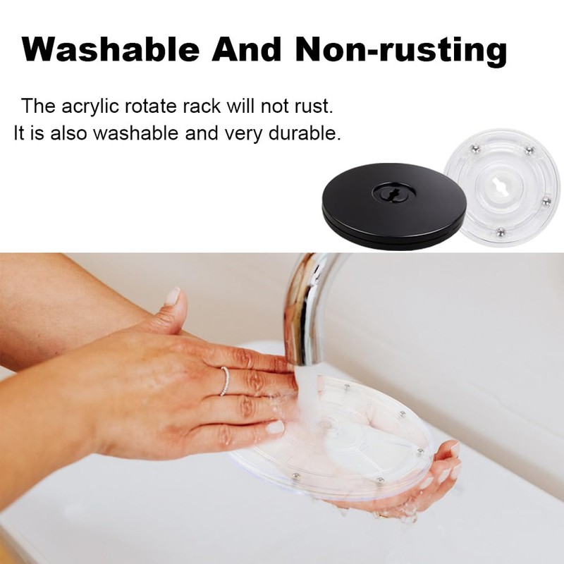 4 Pcs Lazy Susan Turntable, 4-Inch Acrylic Rotating Tray Ball