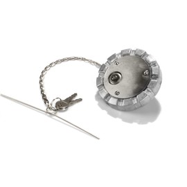 High Soar SNV431089 Fuel Cap Locking Vented Diesel Fuel Caps & 2 Keys Fits for Peterbilt Kenworth Freightliner Western Star Semi Truck Replace 572.1036 (1 Pcs)