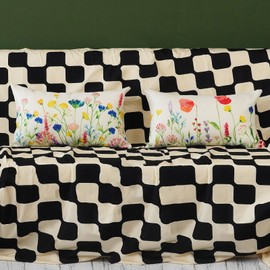 ONWAY Spring Lumbar Pillow Covers 12x20 Floral Flowers Decorations Farmhouse Colorful Outdoor Living Room Cushion Case for Sofa Couch Home Bed Pack of 2