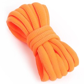 VSUDO 39" Oval Orange Shoe Laces for Sneakers, Half Round Athletic Basketball Shoelaces, Running Sport Shoestrings [1 Pair-Orange-100CM]