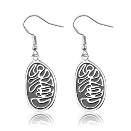 CENWA Mitochondria Earrings Biology Earrings Science Teacher Gift Biology Jewelry, Stainless Steel