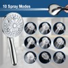 7.5" Rotatable Dual Shower Head with Handheld Combo, Kids Friendly