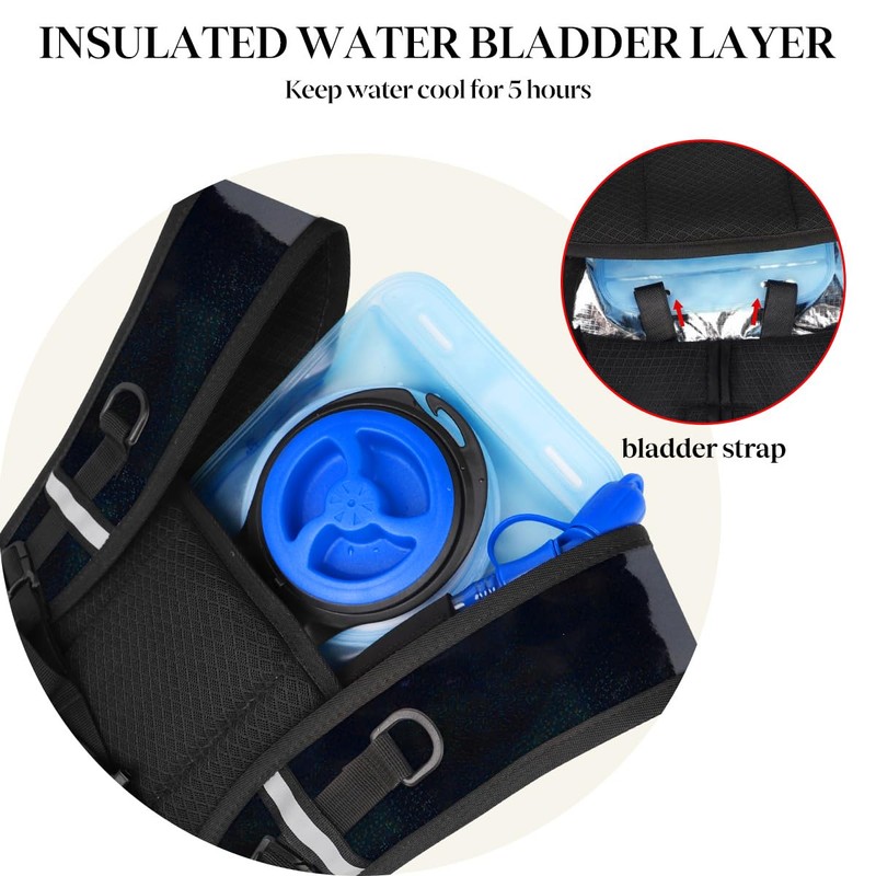 Expansea Hydration Backpack, Hydration Pack, Water Backpack with 2L Hydration