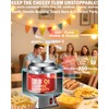 Nacho Cheese Dispenser with Pump - 2.8QT Stainless Steel Nacho