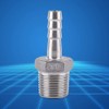 Hose Connector Ribbed Male Thread Stainless Steel SS304 55° BSPT