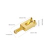 6 Pcs Electric Guitar Bridge Saddle Standard Zinc Alloy Guitar