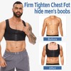 MISS MOLY Mens Gynecomastia Compression Corset Chest Binder Slimming Vest