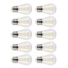10Pcs Vintage Light Bulb S14 E27 180LM Transparent Glass LED