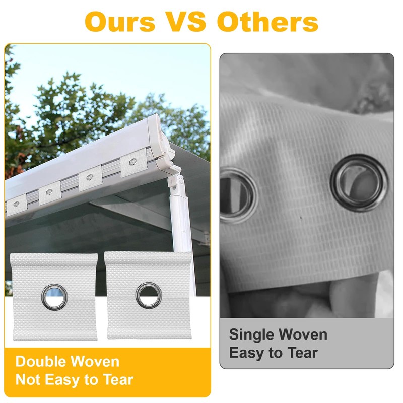DYMHQ Awning Piping Eyelet, Motorhome Awning Eyelet, Motorhome Caravan Railing
