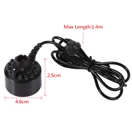 Humidificador de aire atomizador Mini máquina de niebla con 12 luces LED que cambian de color 24V Humidificador que cambia de color fabricante de niebla