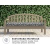 Honeycomb Outdoor Bench Cushion, 44 x 18.5, Sorrento Black &