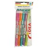 HAUSER Idea 5 x 0.7mm Tip BLUE Ballpoint Pens Smooth