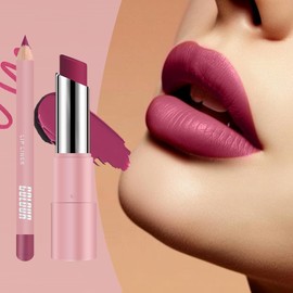 Bálsamo Labial, Barra de Labios Impermeable e Hidratante, Bálsamo Mate Nutritivo No Pegajoso para Labios Agrietados y Reparación Nocturna en Mujeres