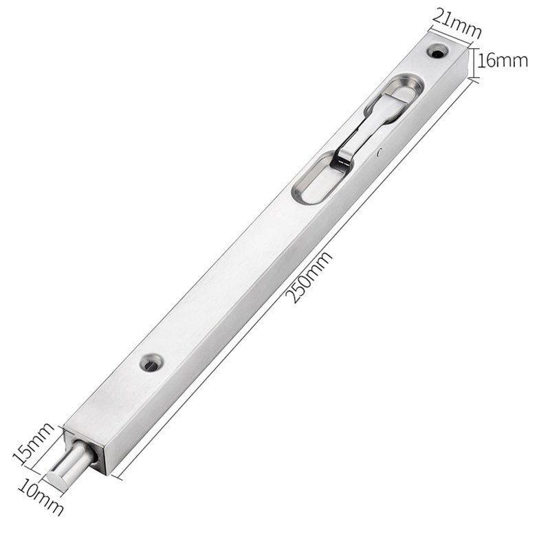 Set of 2 ZONADAH Concealed Door Bolt Security Lever Action