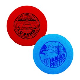 Mint Discs Lightning Standard #2 Upshot & Rubber Putter Approach Putter Golf Disc | 2 Pack Beginner Midrange | Stable Straight Line Shots