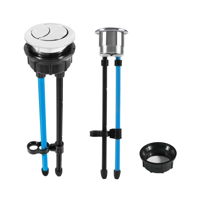 Toilet Push Button, 38mm Thread Diameter Dual Push Flushing Button,