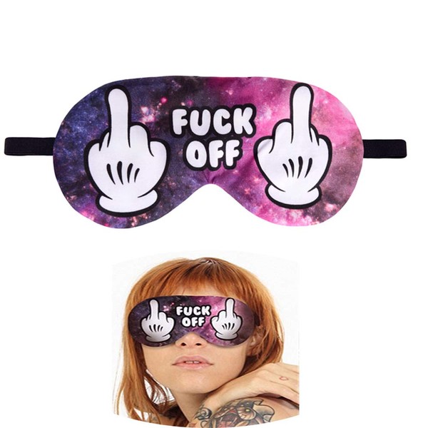 NganSuRong Novelty Funny Sleep Eye Mask Light Blocking Sleep Mask,