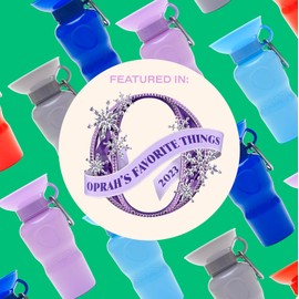 Springer - Botella de agua para perros, dispensador portátil de botellas de agua de viaje para perros, como se ve en el tanque de tiburones, patentado, a prueba de fugas, recipiente con agua, ideal
