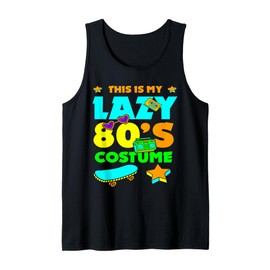 This Is My Lazy 80s Costume Vintage Colorful Retro 1980's Tank Top