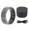 Fitness Sleep Tracker Smart Ring Stainless Steel and Zirconia Ceramic