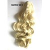 24" Claw Clip in Wavy Ponytail Extensions Light Bleach Platinum