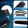 Nilight Window Rain Guards for Dodge Ram 2500 3500 Crew
