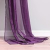 MIULEE Luxury Sheer Voile Elegant Topper Long Window Valance Solid