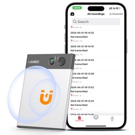 AI Voice Recorder with Playback, Note AI Recording Device with Chat GPT Transcribe & Summarize, App Control, Support 68 Languages, 64GB Audio Recorder for Lectures, Meetings, Phone Calls, Magnetic