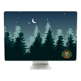 Umbrotiger 27-inch monitor dust cover, elastic polyester sunshade, 26" 27" 28" 29" computer screen cover, LCD/LED/HD panel protective film (Dark Night Forest, 26-29 inches)