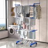 Large Clothes Drying Rack, 4-Tier Clothes Drying Rack with 67H