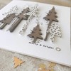 3pcs Tree Metal Die Cuts,Christmas Tree Cedar Deer Cutting Dies