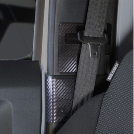 MONSTER SPORT 898110-5500M JB64W Seat Belt Protector, JB74W, Set of 4, Scratch Prevention, Interior Protection, Made in Japan, Black B Pillar Guard