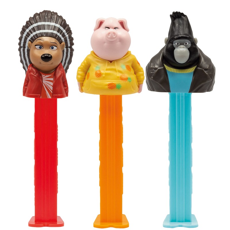 PEZ Candy Sing 2 Dispensers, Individually Wrapped Each with Two