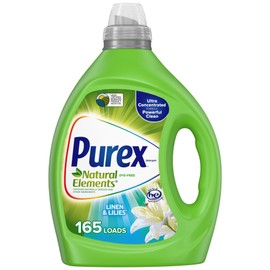 Purex Liquid Laundry Detergent, Ultra Concentrated, Natural Elements Linen & Lilies, 82.5 Ounce, 165 Loads