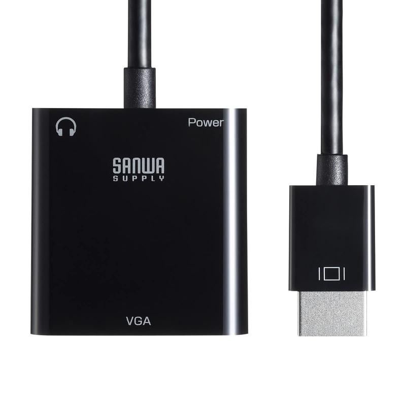 Sanwa Supply AD-HD23VGA HDMI to VGA Adapter with Audio Output