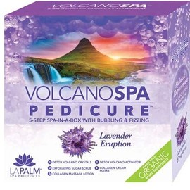 La Palm Volcano Spa Bubbling + Fizzing Organic 5-Step Treatment - Lavender (4 packs)