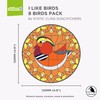 I Like Birds Static Cling Window Stickers for Glass 8