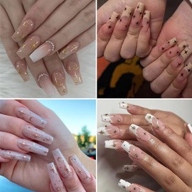 Sun Star Nail Art Stickers Bronzing Moon Nail Decals 3D Self-Adhesive Heart Design Nail Stickers Rose Gold Sliver Starlight Moon Star Nail Sticker for Women Girls Acrylic Nail Art Supplies 6 Sheets