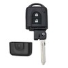 OcioDual 2 Button Key Shell Compatible with Nissan Micra X-Trail