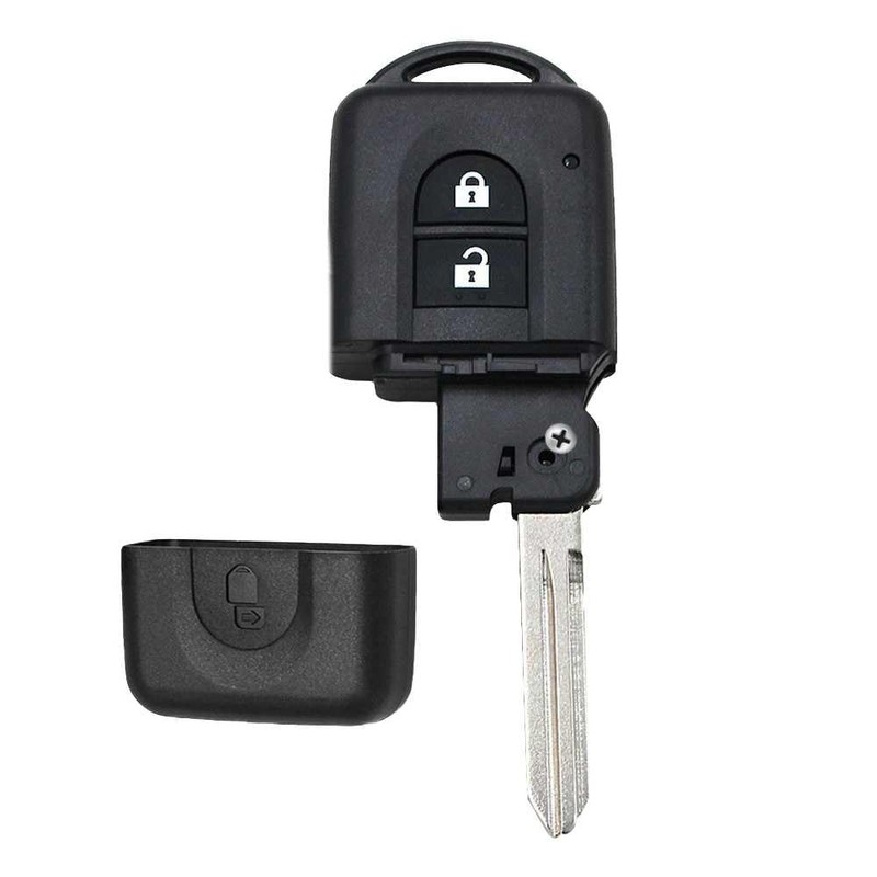 OcioDual 2 Button Key Shell Compatible with Nissan Micra X-Trail