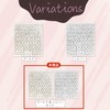 Nail Sticker Frame Frame [Gold & Silver] Gold & Silver
