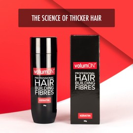 Hair Fibres VOLUMON Keratin Hair Building Fibres for Thinning Hair - Instantly Conceals Thinning Areas for Fuller Thicker Hair - For Men & Women 28g PLUS Hairline Optimiser (Medium Blonde)