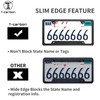 Real Carbon Fiber License Plate Frame, High Gloss Finish License