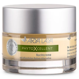 ARYA LAYA PhytoXcellent Night Cream 50 ml - with Plant Based Retinol Alternative: Overnight Lifting Effect, Increases Skin Density and Elasticity, Vegan
