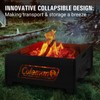 Coleman Pack-A-Way 10” Portable Fire Pit, Collapsible Wood Burning Fire