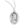 HMH Religious St. Apollonia Sterling Silver Oval 0.9" Medal, Gift
