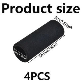 JCKD 4pieces Universal foam handlebar grips,shock-absorbing handlebar grips